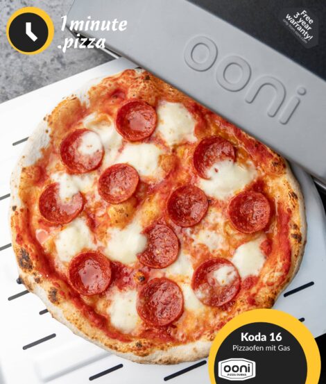 Ooni Koda 16 Gas Pizzaofen | 500 °C Backofen | Perfekte Steinofen Pizza in 1 Minute